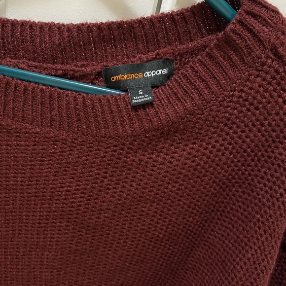 Ambiance apparel sweater with back that laces up - Picture 8 of 8